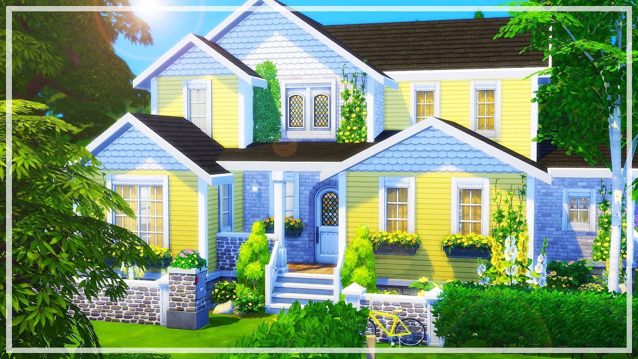 NOT SO BERRY YELLOW GEN HOUSE 💛 // The Sims 4 Speed Build