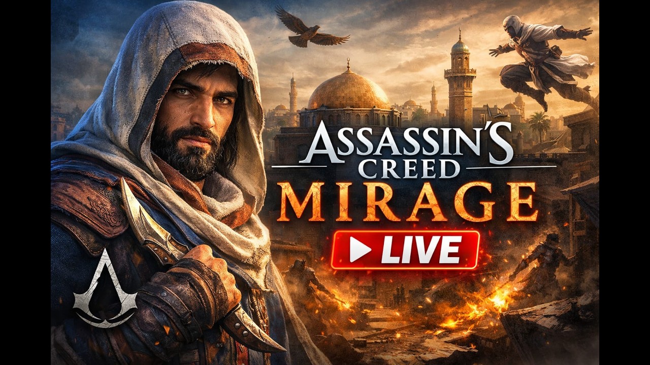assassins creed MIRAGE livestreaming #shorts #shortslive