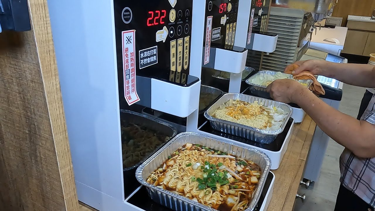 24H無人泡麵店！台灣首家韓式自助泡麵！配菜吃到飽．80種泡麵，桃園美食｜24시 무인 라면 편의점！Amazing 24H Self-Service Ramen Convenience Store！