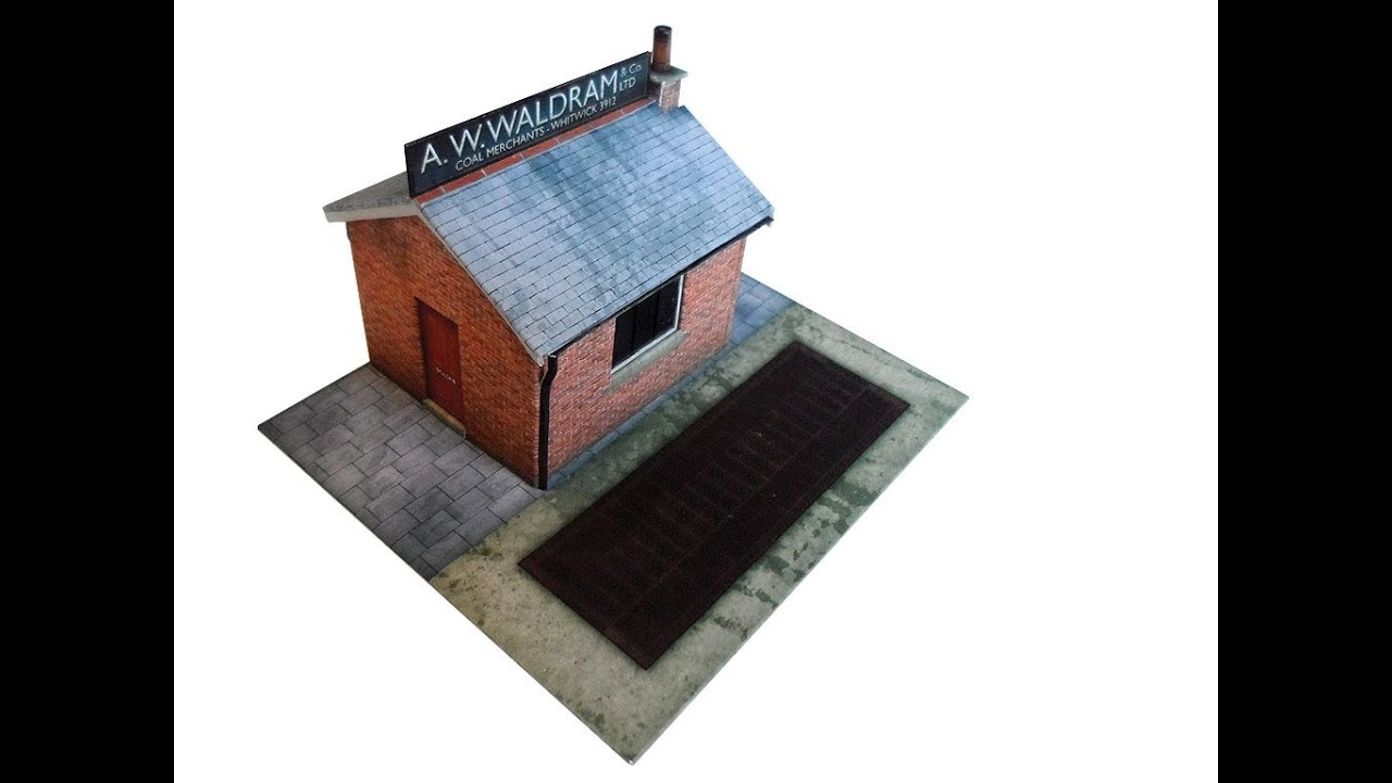 Coal Merchants Office & Weighbridge Kit - OO Scale by ModelRailwayScenery.com