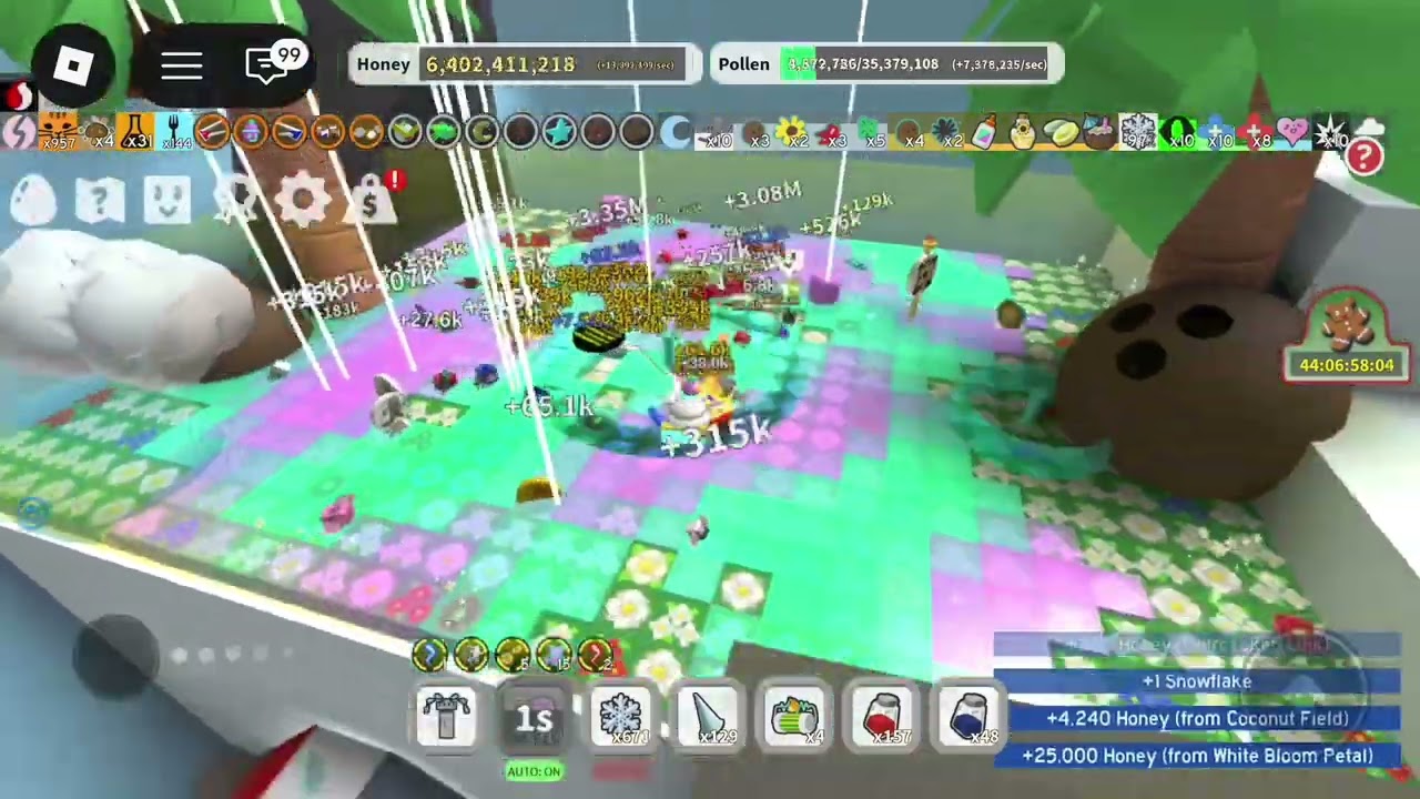 #roblox#beeswarmsimulator Boosting part 2 (improved)