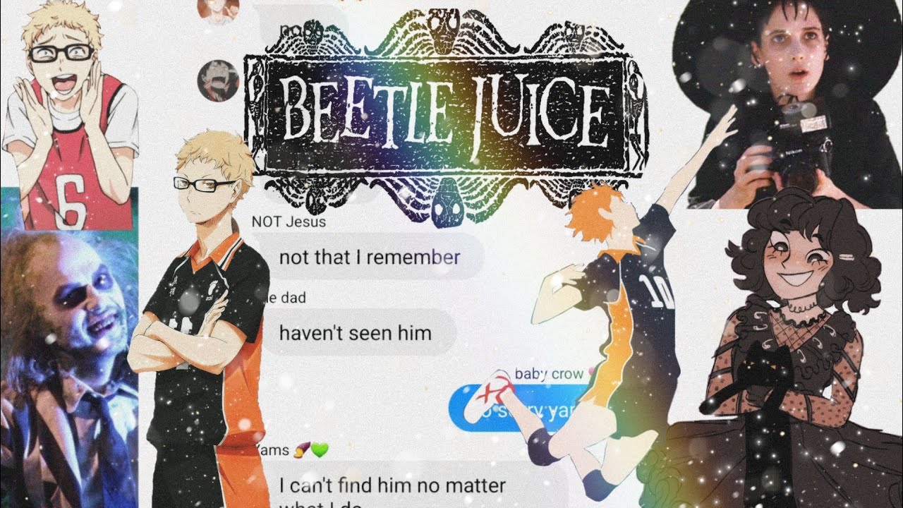Say my name beetle Juice lyric prank! ft hinata,  tsukishima, Ukai, Takeda