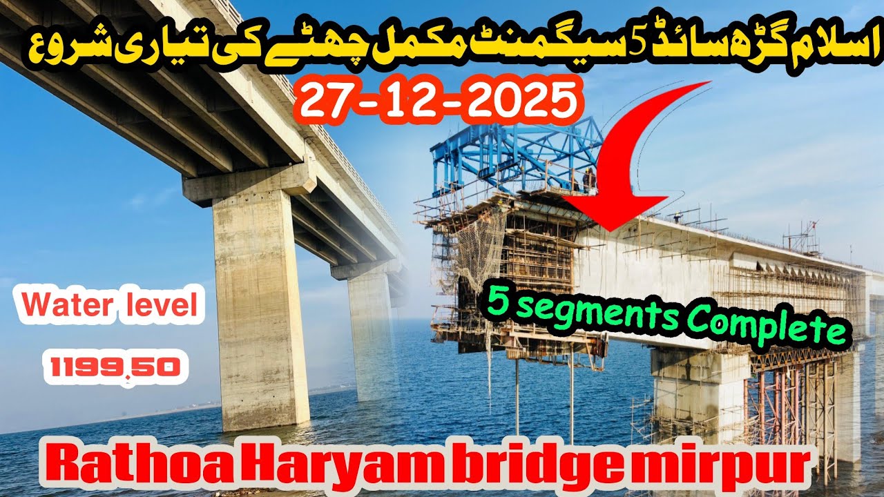 Rathoa haryam bridge mirpur||new update of rathoa bridge||kashmir big project||mirpurvlogs||27-12-25
