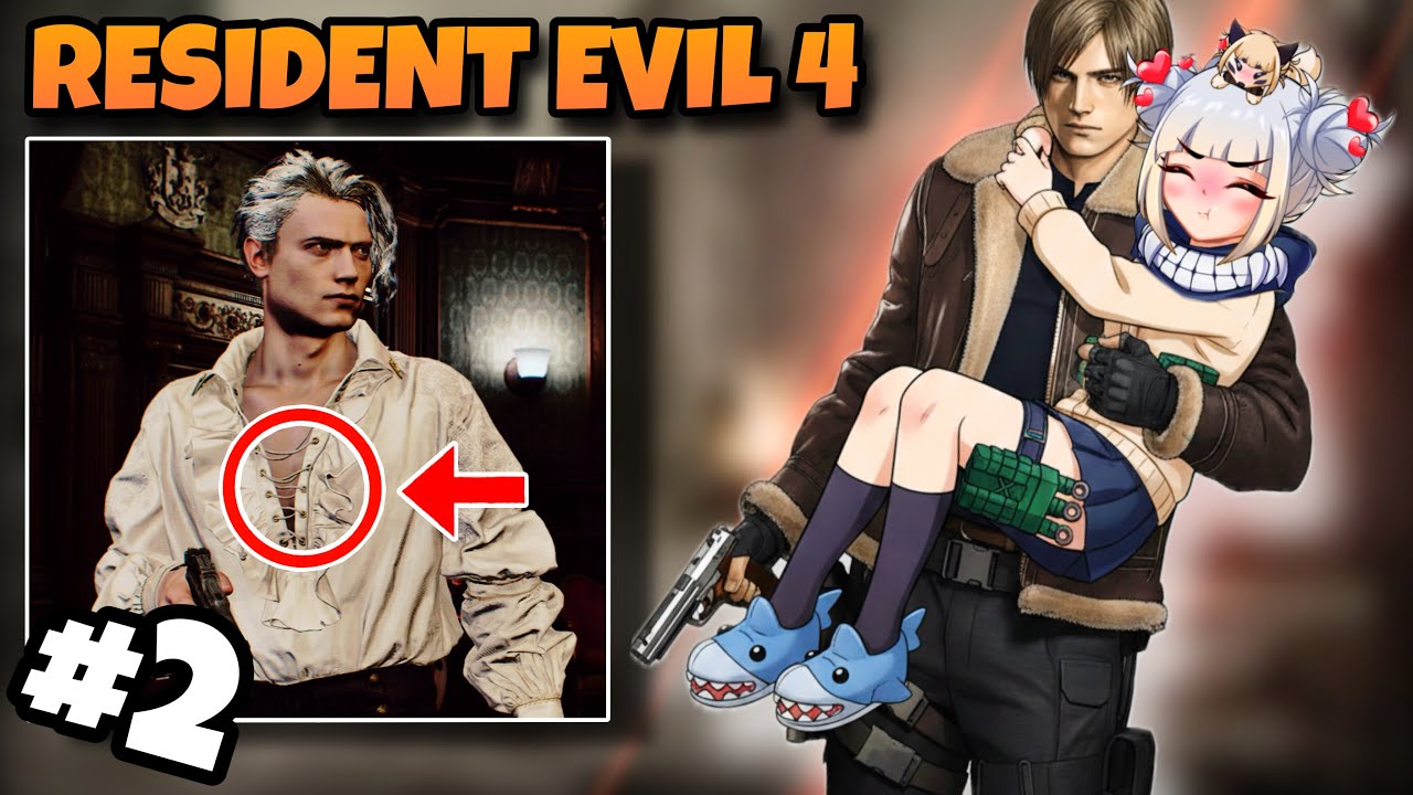 RETO: PASAR RE4 SIN DECIR QUE LEON ES GUAPO… NIVEL IMPOSIBLE | Resident Evil 4 Remake isnedd #2