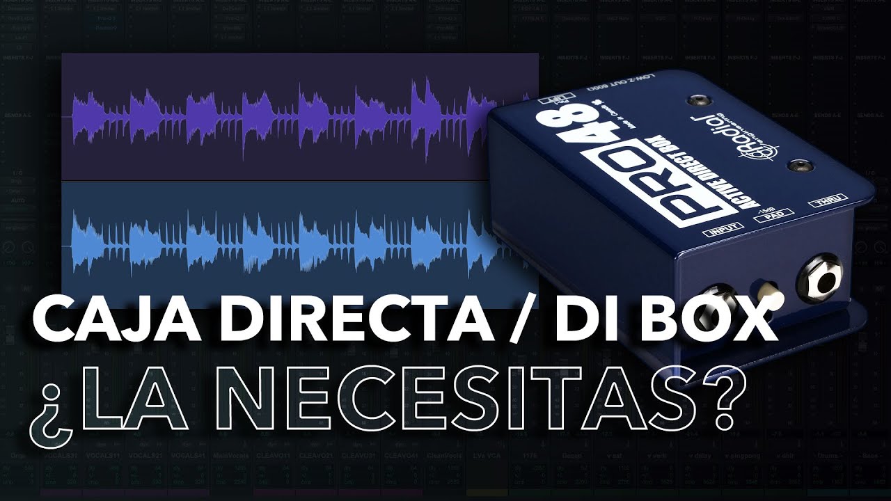 Caja Directa para grabar Guitarras y Bajos ¡SI! | Más Claridad y Definición