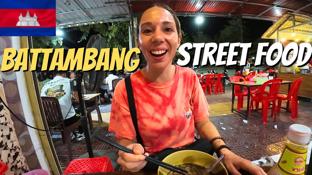 STREET FOOD adventure in BATTAMBANG, eating like a local! | Cambodia 🇰🇭