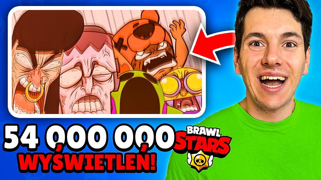 REAGUJĘ NA NAJPOPULARNIEJSZĄ ANIMACJĘ BRAWL STARS!
