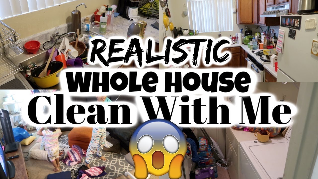 REALISTIC Clean With Me /Whole House Cleaning / Cleaning Motivation / Power Hour /