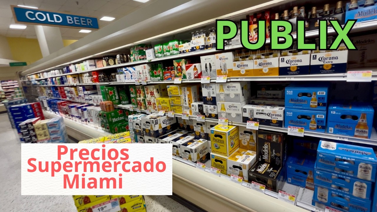 Así es un SUPERMERCADO 🛒 en Miami 🇺🇸 y ESTOS son sus PRECIOS!