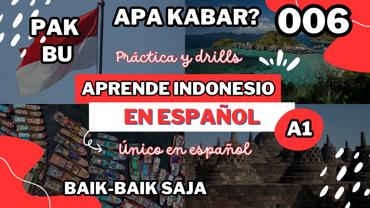 006 Aprender Idioma Indonesio Online Gratis Completo (En Español)