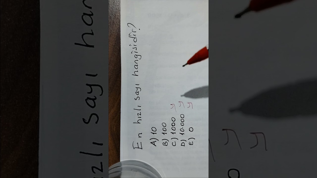 Hız Hareket Problemleri