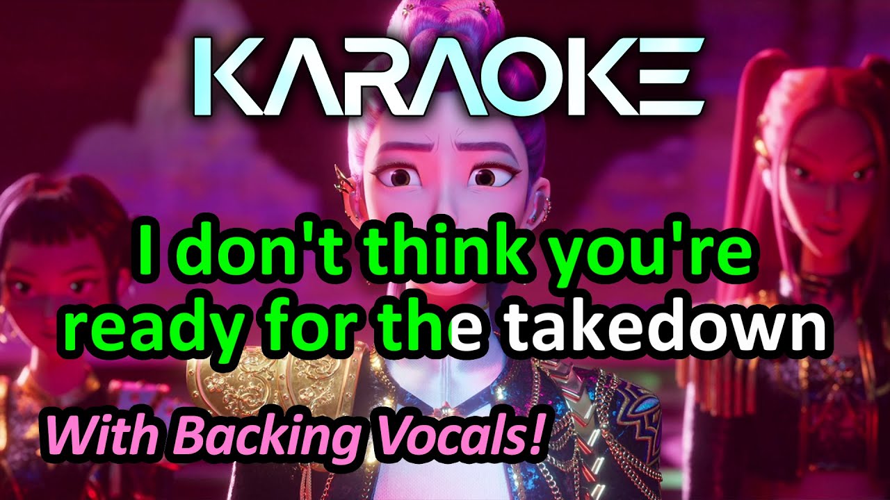 Takedown (Karaoke & Backing Vocals) - KPop Demon Hunters