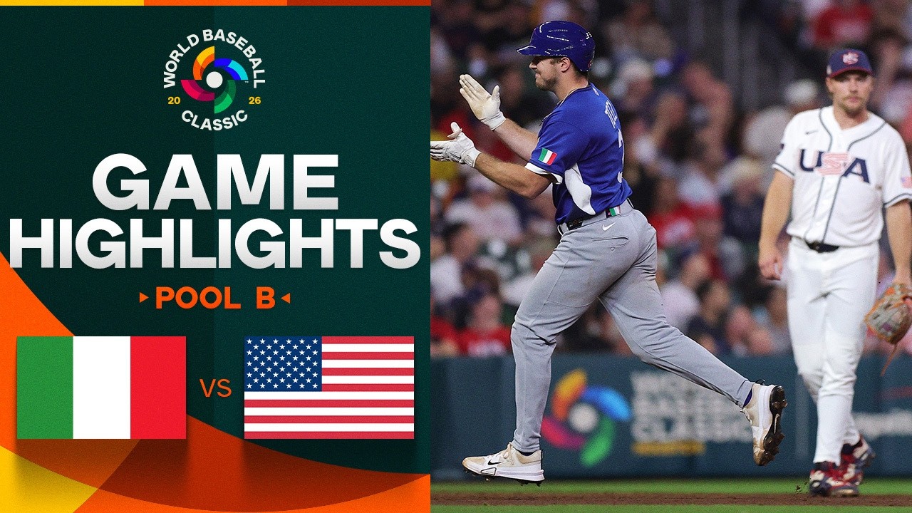 Italy vs. United States 2026 World Baseball Classic | Game Highlights