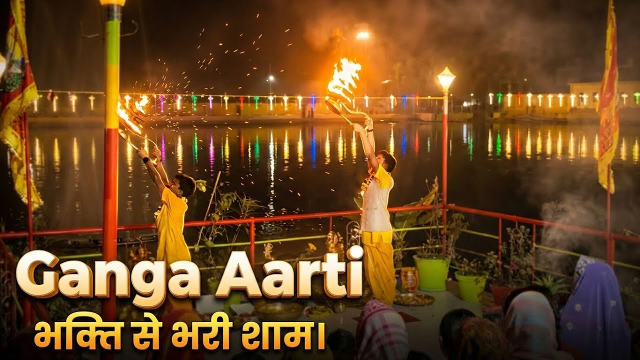 Aaj ka din mast gya😎Ganga Aarti😍A Devotional evening 