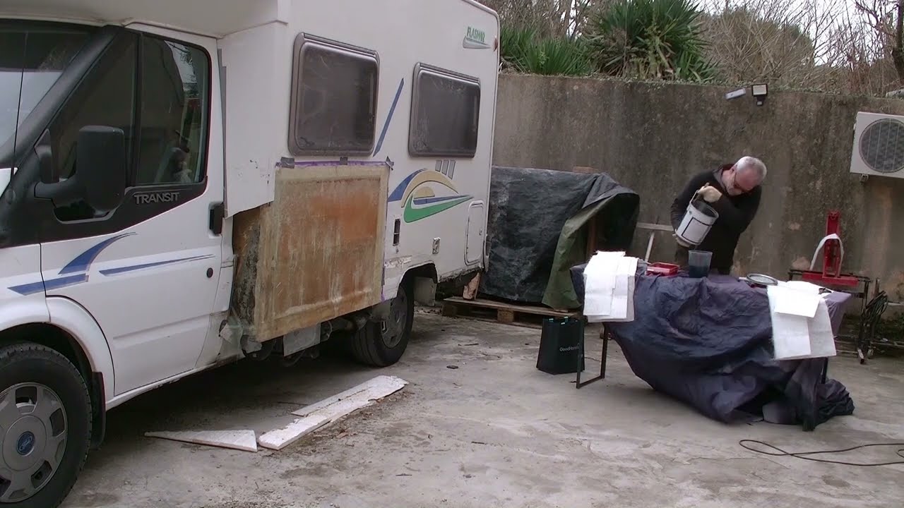Réparation Camping car Chausson Flash02 dit DéDé par ERIC IDA 3ème partie