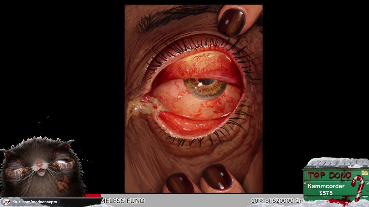 Horror Art Digital Painting Stream - End Me.