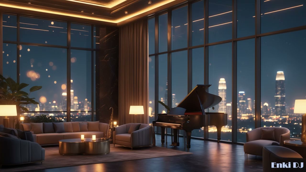 Late Night Fireplace Jazz Lounge – Soft Smooth Jazz for Relaxing Evenings