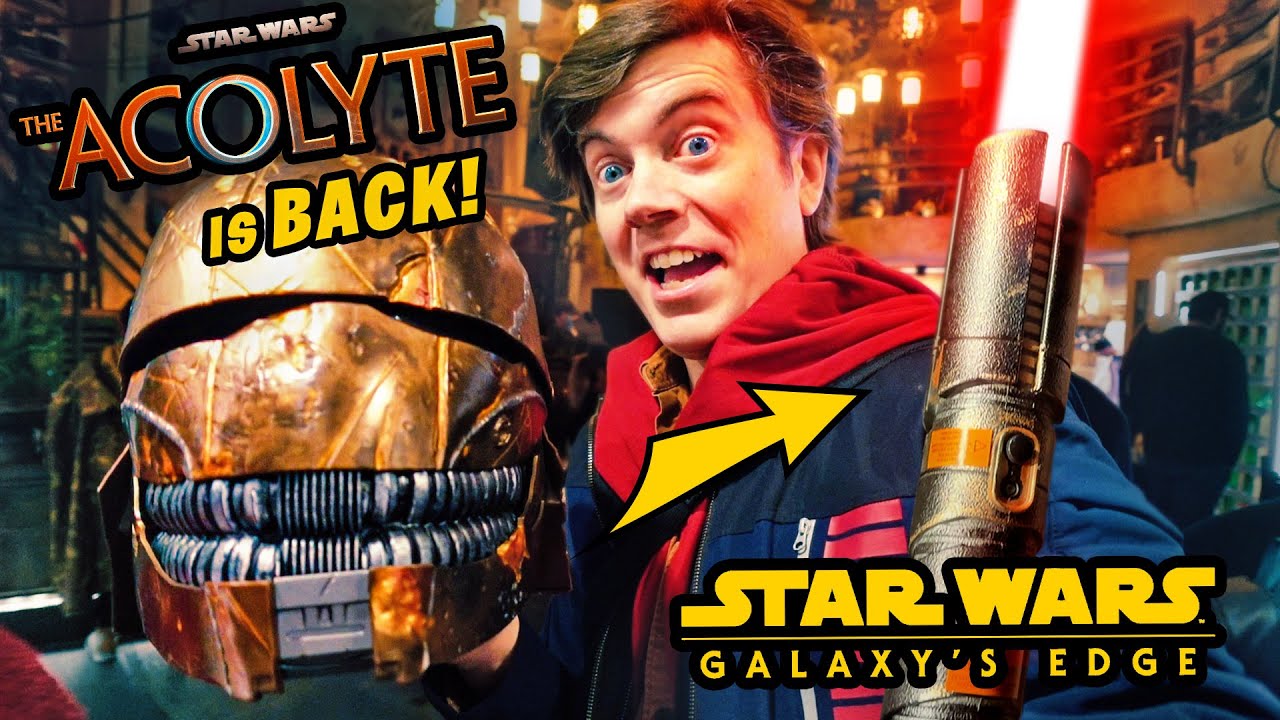 Световой меч «Аколайт» из «Звёздных войн» на фестивале Galaxy's Edge for Life Day 2025 | Видеобло...