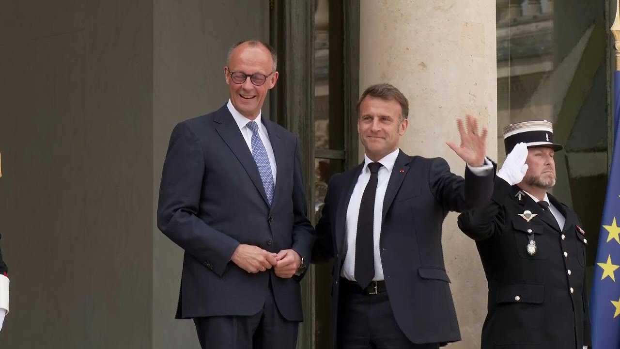Le nouveau chancelier allemand Friedrich Merz reçu à l'Elysée | AFP Images