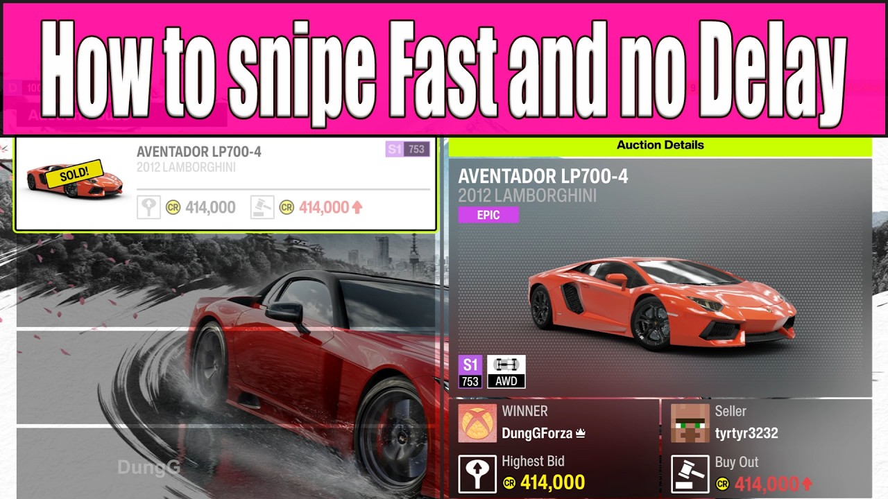 How to snipe fast and no Delay in Forza Horizon 6