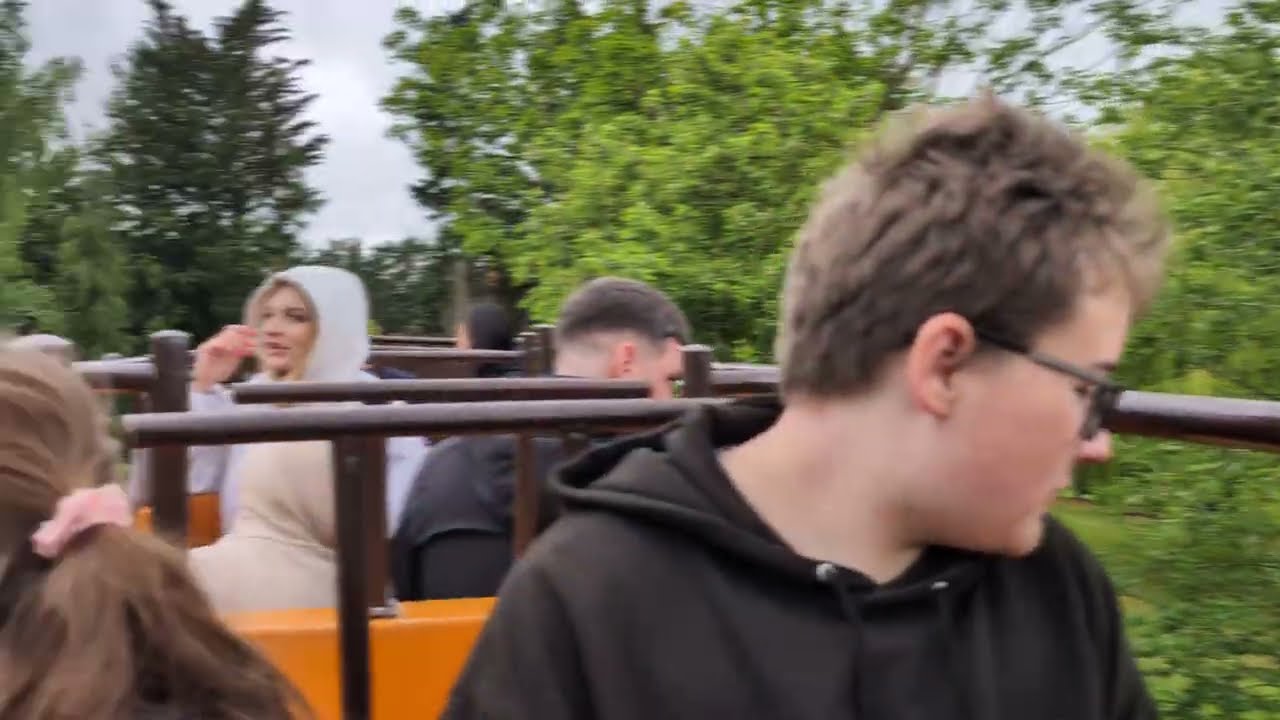 Zoo Monorail Ride POV At Flamingo Land