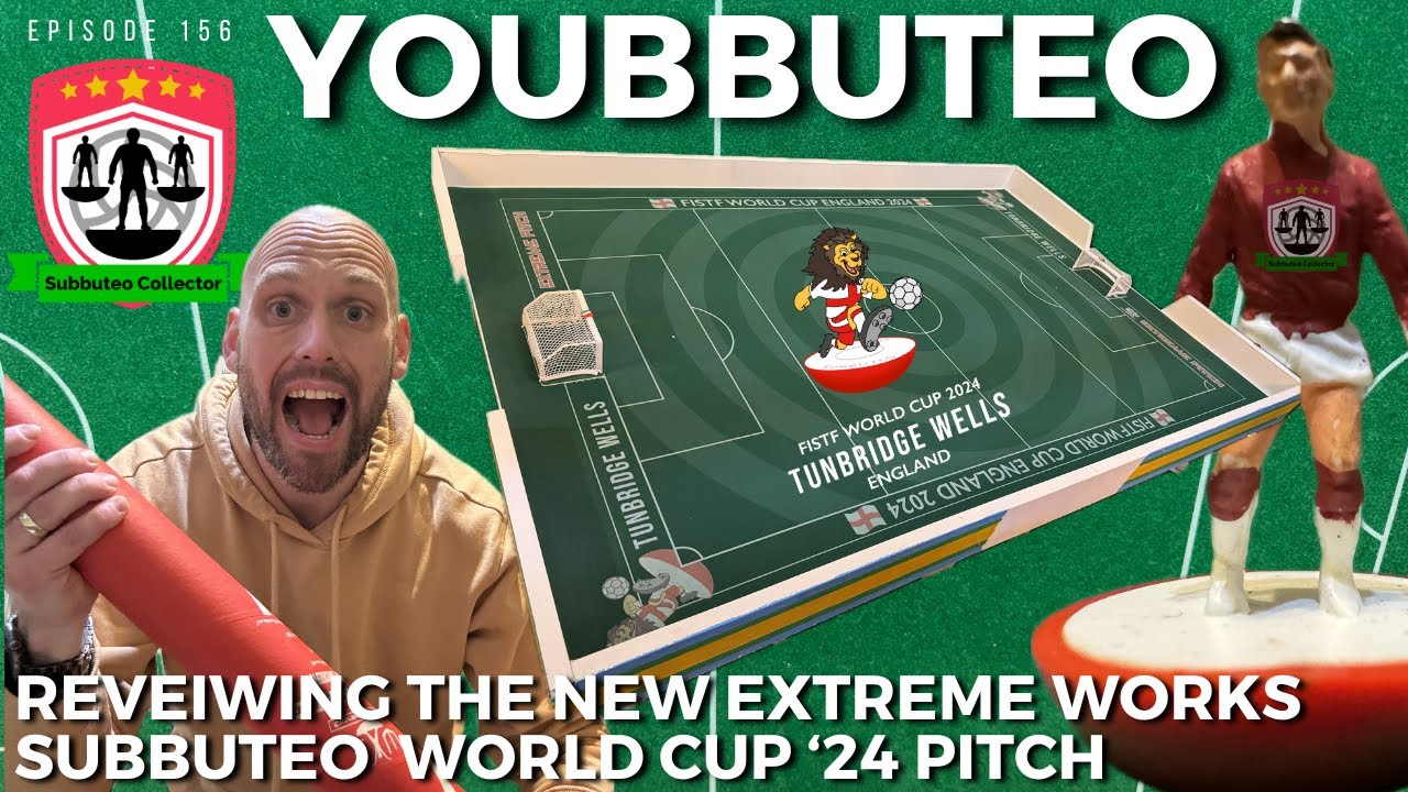 Reviewing the new Subbuteo Pitch by Extreme Works for the Eland Cables FISTF World Cup on Youbbuteo