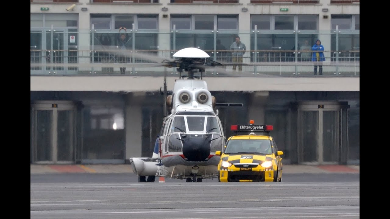 Eurocopter AS332 Super Puma at Liszt Ferenc International Airport, Hungary
