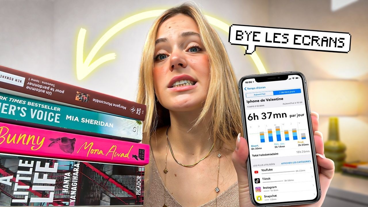 7 jours où je remplace mon temps d'écrans par la lecture