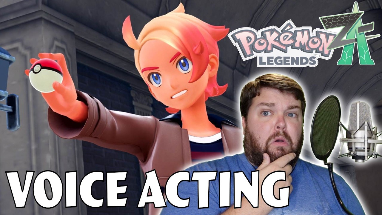 Актёр озвучки добавляет озвучку в Pokemon Legends ZA
