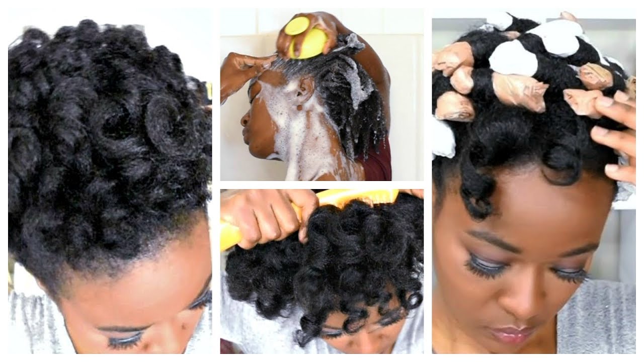Heatless Broke Girl Curls : Natural Hair Hack With Body Lotion And Grocery Bags