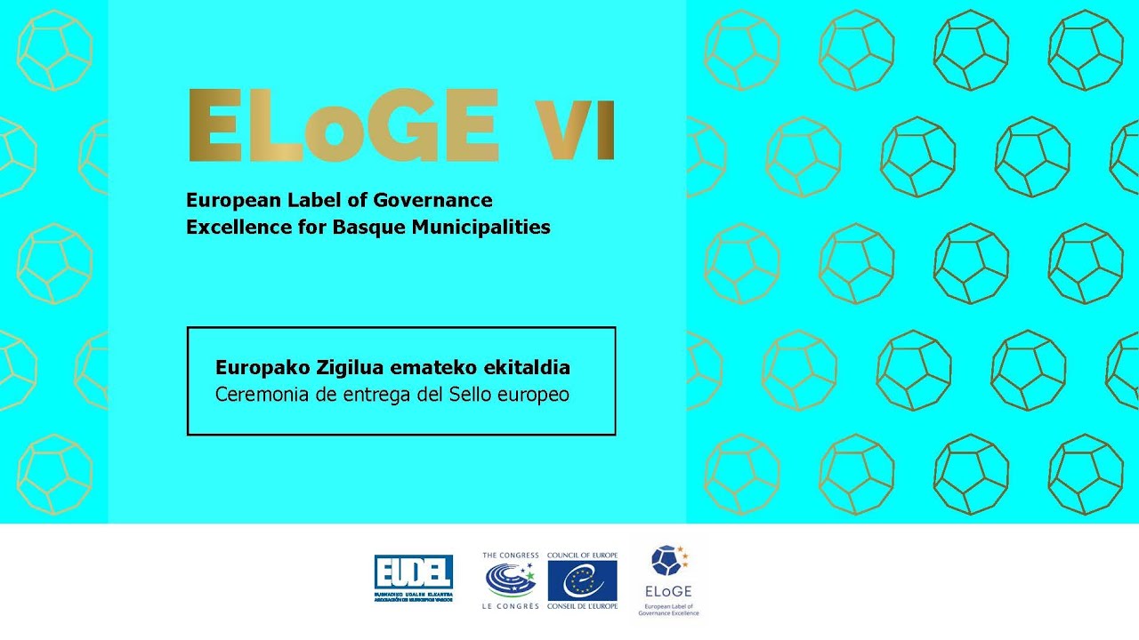 ELoGE VI.Ceremonia de entrega del Sello europeo. Europako zigilua emateko ekitaldia. 05/02/2026