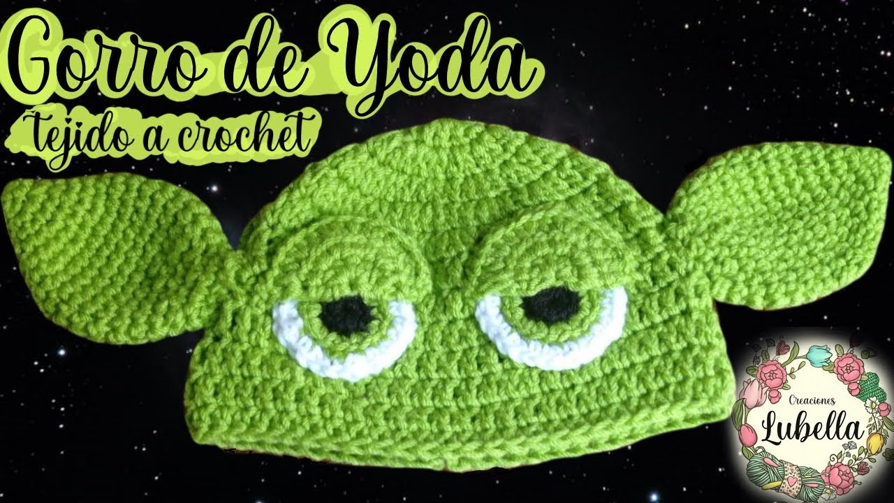 Gorro de Yoda tejido a Crochet