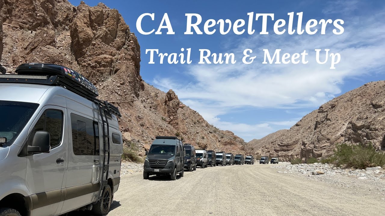 Забег Sprinter Van Trail Run и встреча в государственном парке Anza Borrego Desert State Park с C...