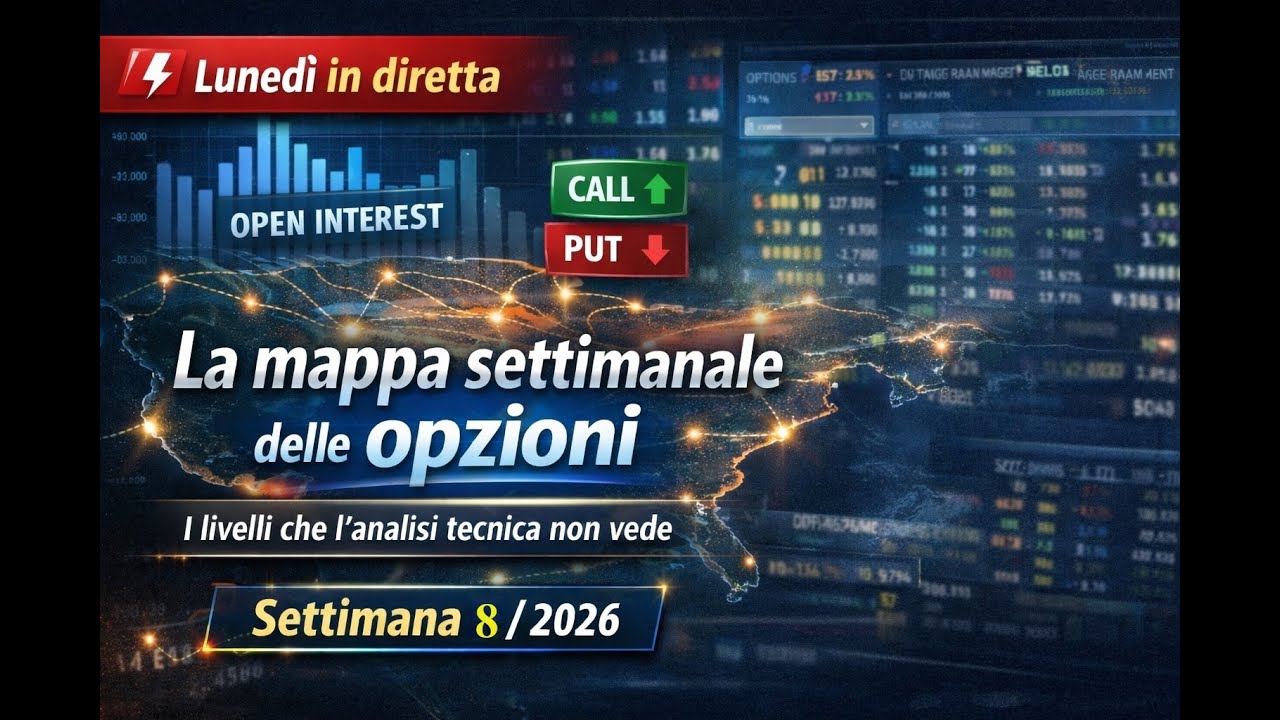 La mappa settimanale delle opzioni. Settimana 8/2026
