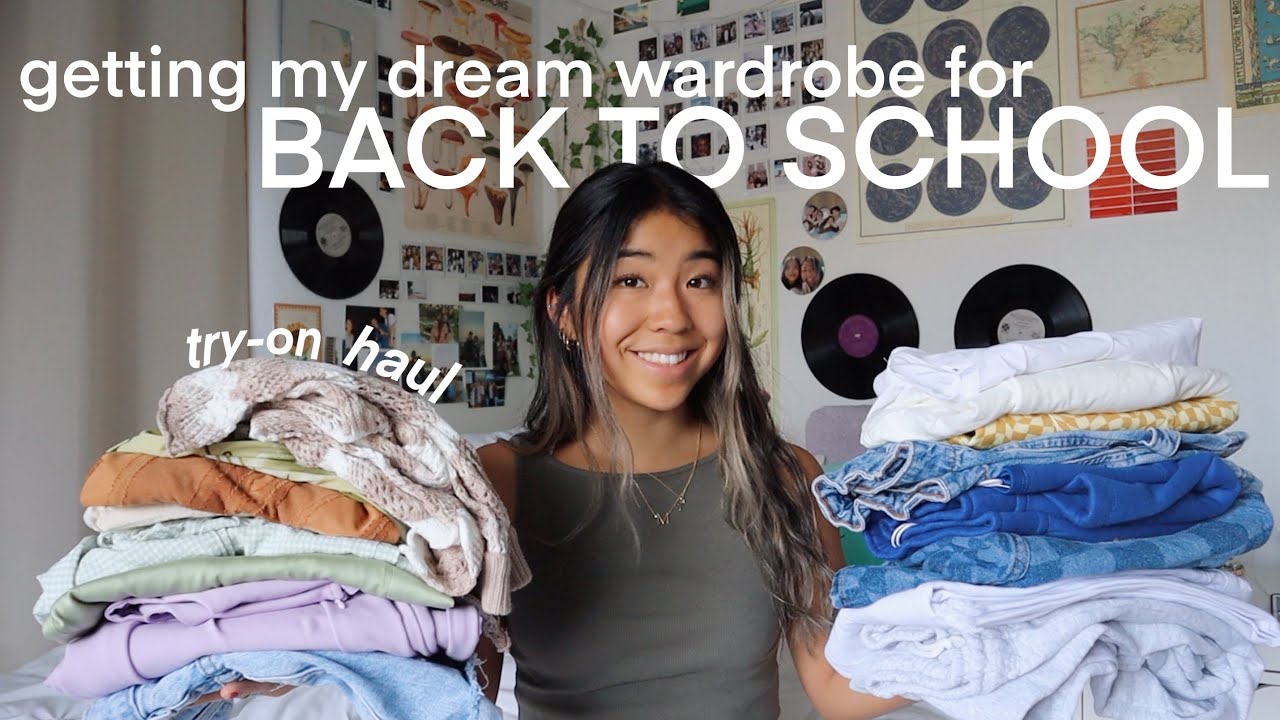 BUILDING MY DREAM COLLEGE WARDROBE // BACK TO SCHOOL TRY-ON CLOTHING HAUL