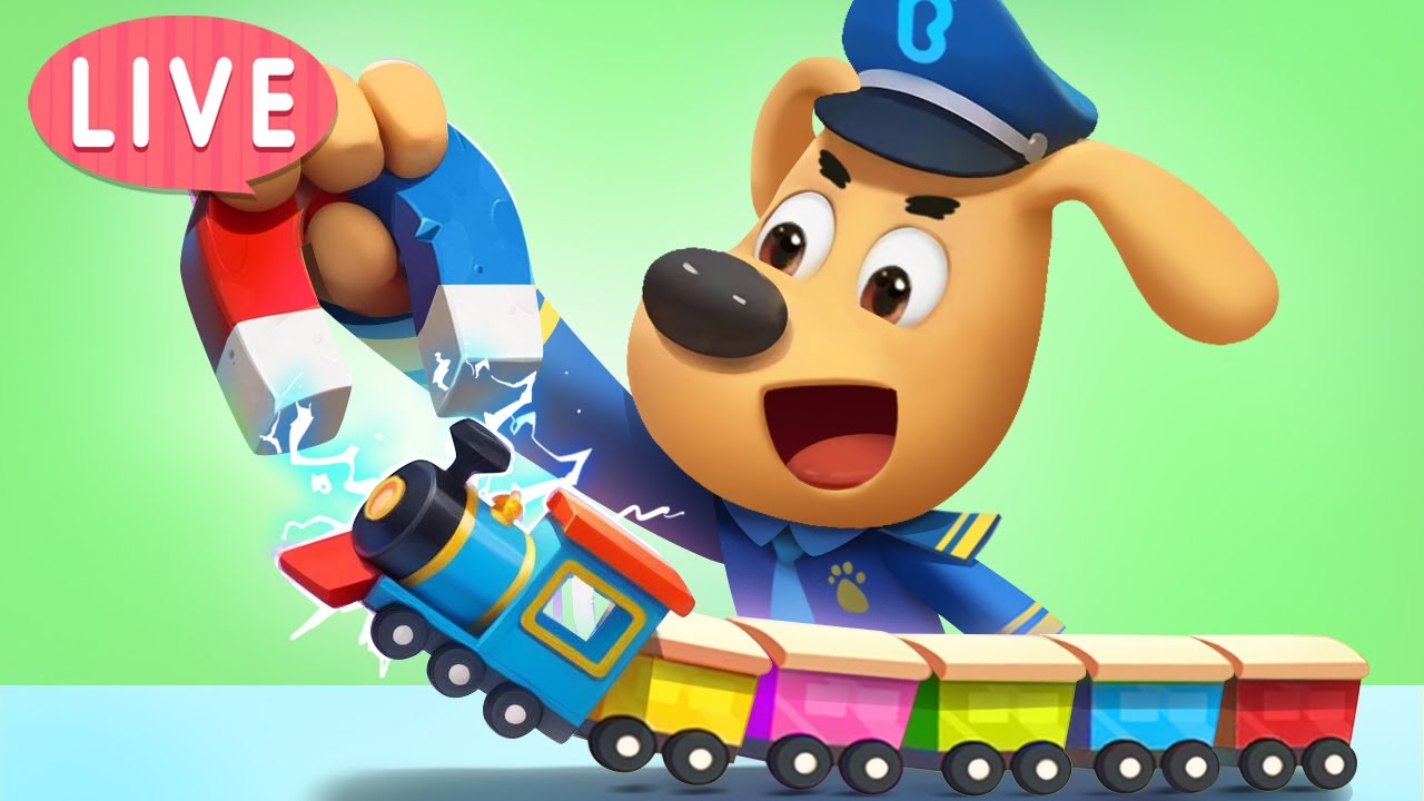🔴LIVE | The Magic Magnet | Useful Stories | Cartoon | Safety Rules for Kids | Sheriff Labrador