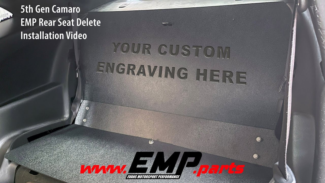 2010-2015 5th Gen Camaro EMP Seat Delete Install