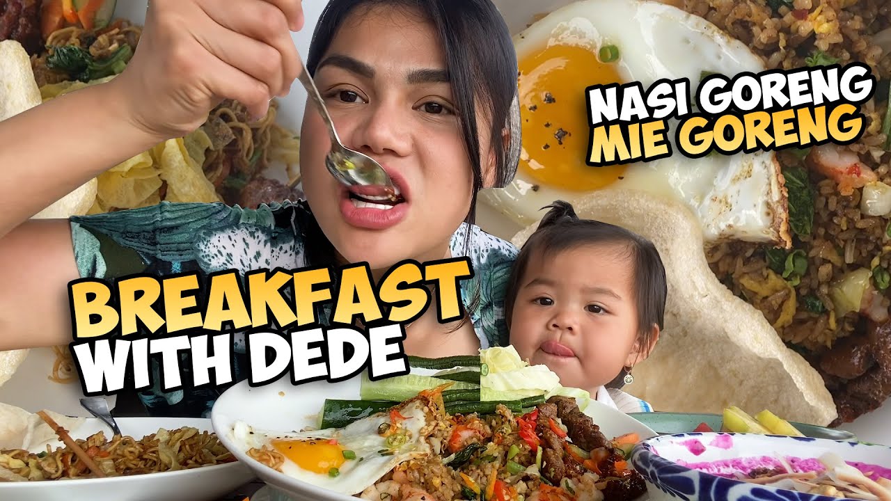 SARAPAN NASI GORENG DAN MIE SAMA DEDE, PAKE CABE SEPIRING GUYS‼