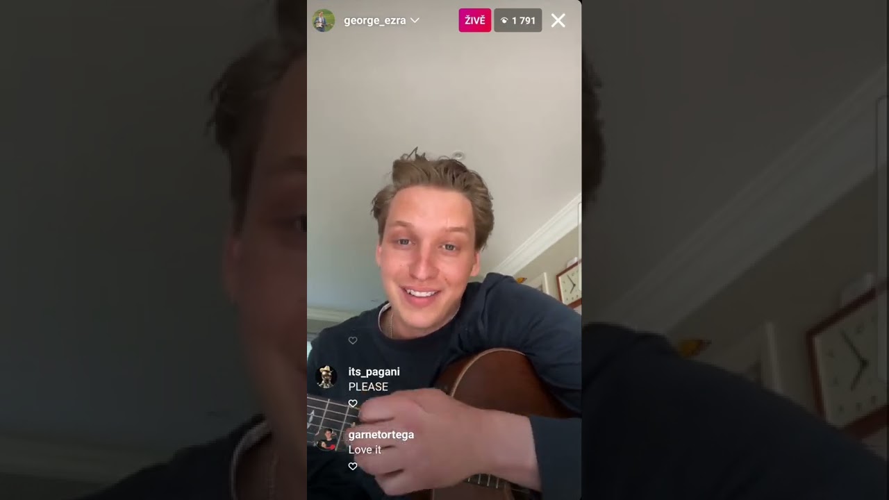 George Ezra Instagram Live 25/4/2022