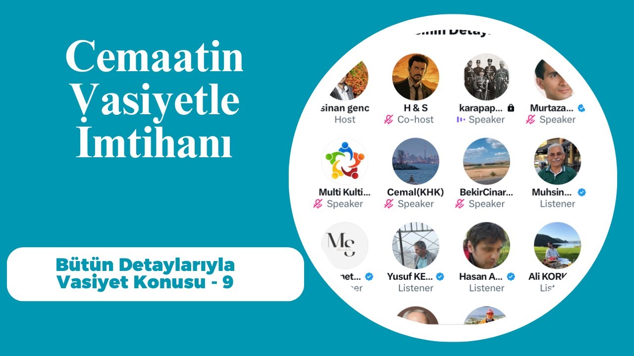 Cemaatin Vasiyetle İmtihanı 9