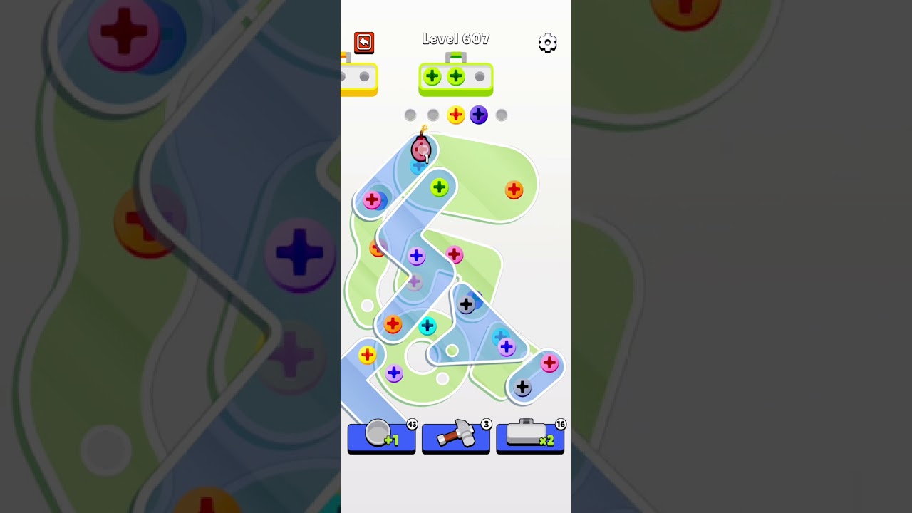 Screw Jam Level 607 Walkthrough Solution