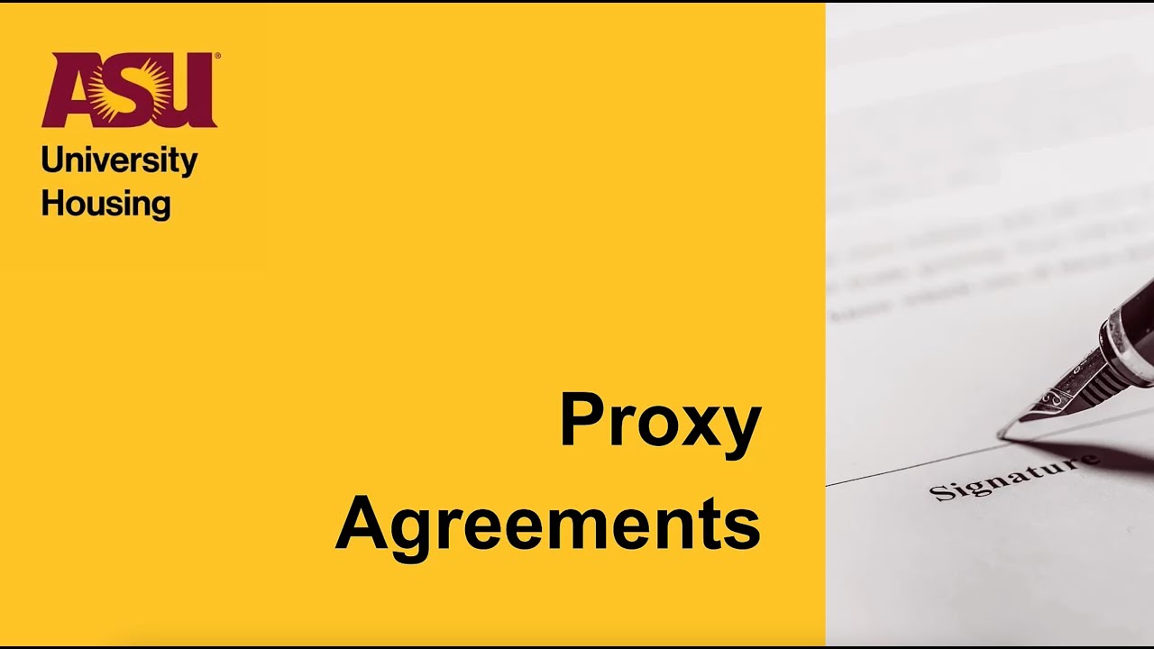 ASU Housing Proxy Agreement: Step-by-Step Guide