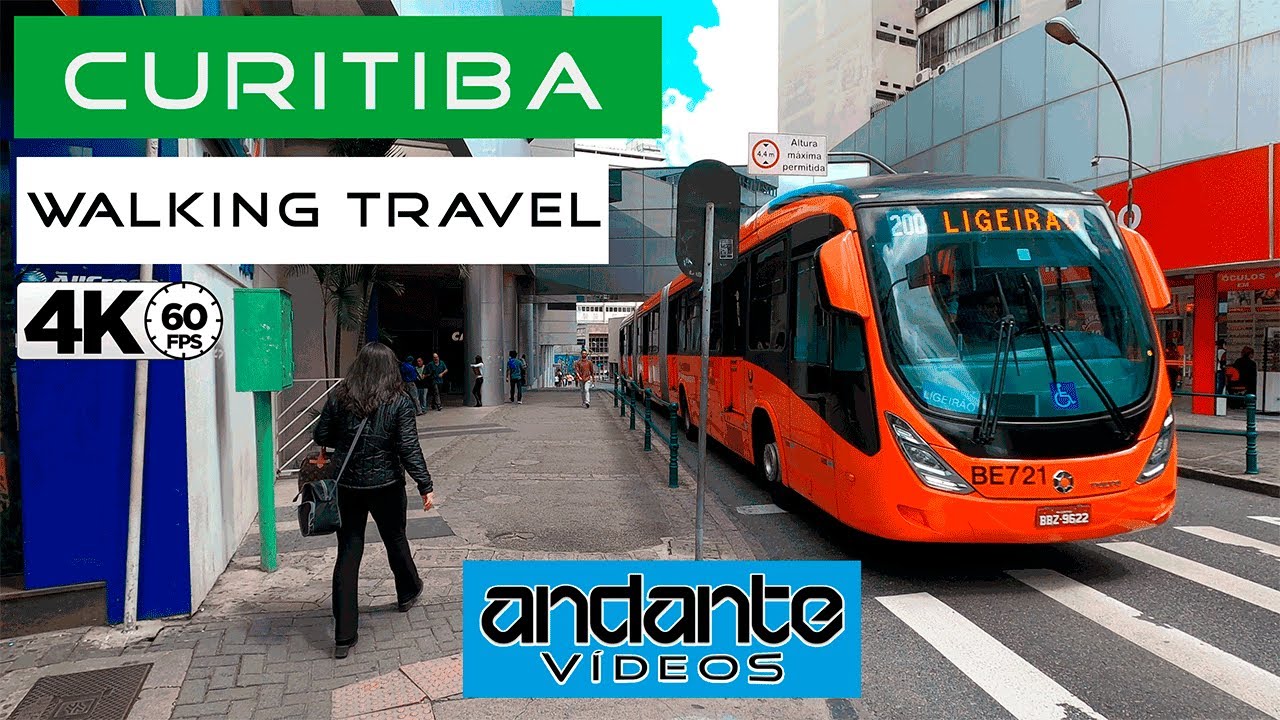 Curitiba ( Walking Travel ) parte 1 4K 60FPS