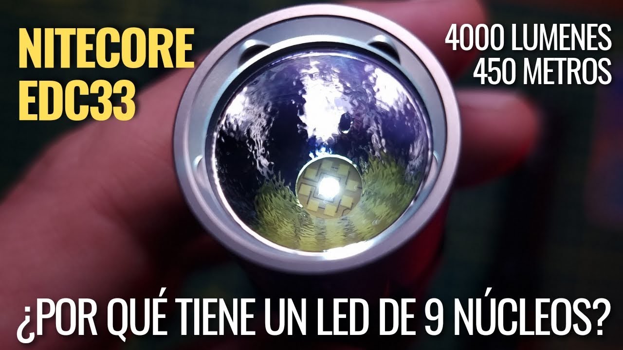 Nitecore EDC33: linterna táctica con rayo variable