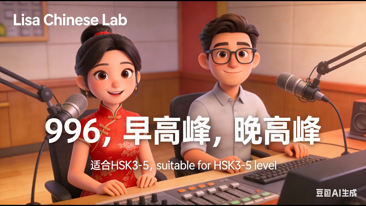 ✅HSK3-5 Listening Practice | 996 Workers' Commuting Podcast✅996打工人通勤日常播客