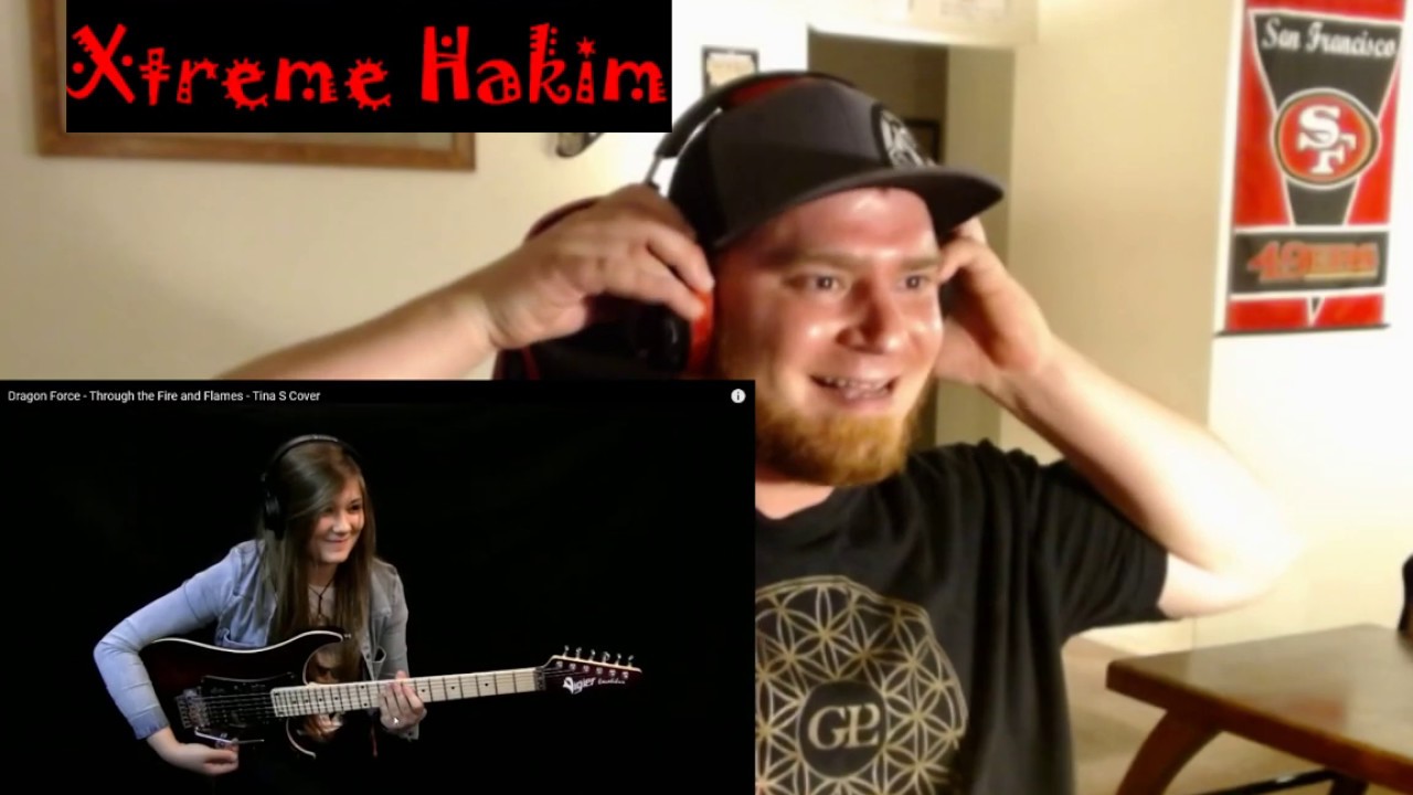 Dragon Force- Through the Fire and Flames- Tina. S Cover (REACTION) WOW! she is only 15 and SHREDS!