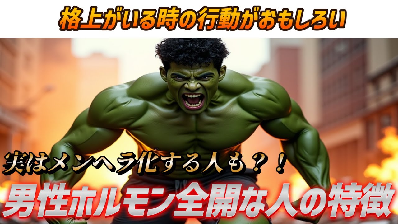 【ギガンテスもしくはゴリアテ】男性ホルモン全開な人の特徴