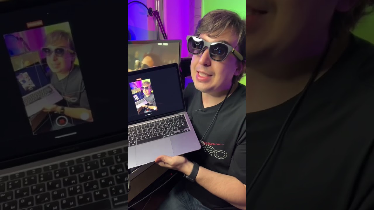 У меня на лице 3 монитора для макбука! #обзор #ar