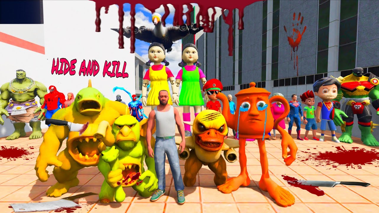 FRANKLIN PLAY HIDE AND KILL IN INDIAN BIKE DRIVING 3D