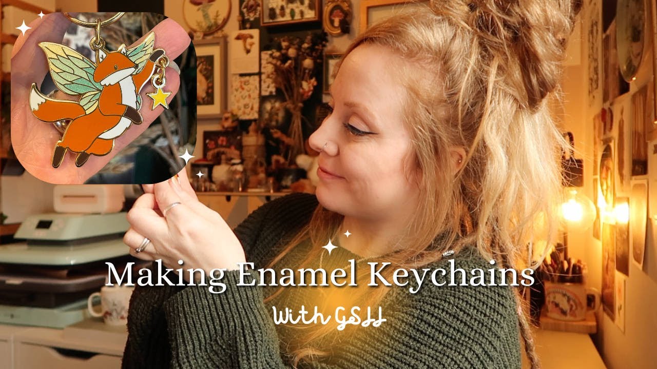 Custom Enamel Keychains With GS-JJ ⭐️ | ft. My Super Cute Fox Fairy Design 🦊✨